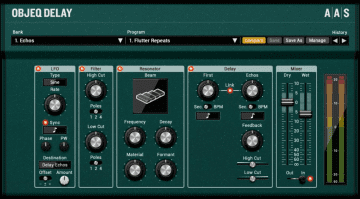 NAMM 2017: Applied Acoustic Systems OBJEQ Delay - akustischer Filter mit abgefahrenen Delays