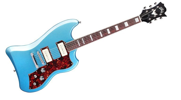 Guild S-200 T-Bird ST P90 Pelham Blue E-Gitarre Front