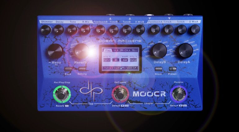 Mooer Ocean Machine Devin Townsend Signature Reverb Delay Looper Pedal Effekt Front