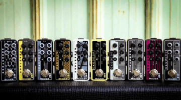 Mooer Preamp Pedals Family Photo Font NAMM 2017