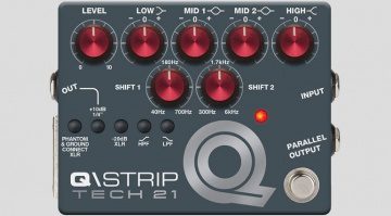 Tech21 QStrip EQ DI Preamp Pedal Front