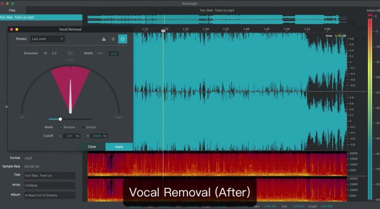 2nd Sense Audio ReSample GUI Vocal Removal