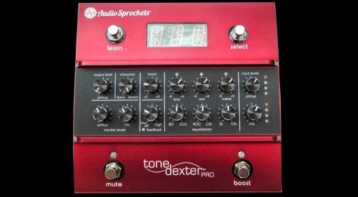 AudioSprockets Tone Dexter Akustik Gitarre Mikro Modelling Preamp Pedal Front