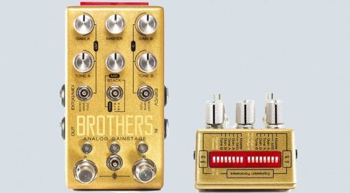 Chase Bliss Audio Brothers Boost Overdrive Fuzz Pedal Front Dip Switch Effekt Titel