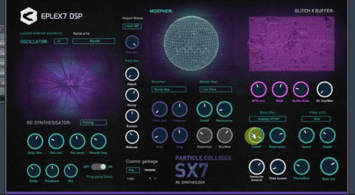 Eplex7 DSP Particle Collider SX7 - Sci-Fi, Aliens, Drones und mehr in einem VST-Plug-in