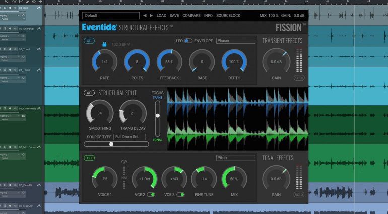 Eventide Fission Plug-in GUI Studio One