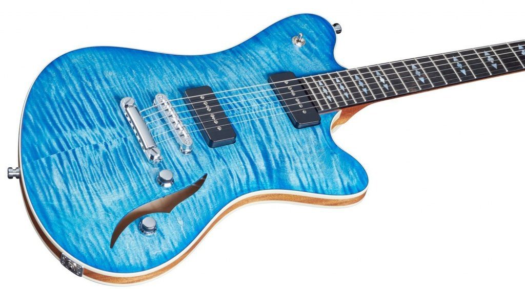 Framus Television Masterbuilt P90 Blue Front