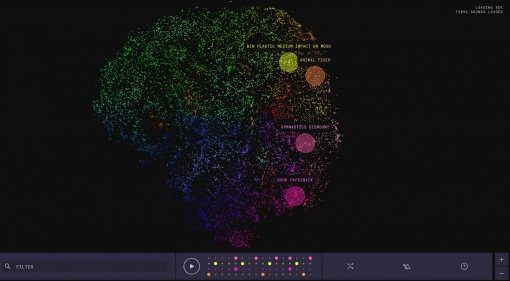 Google AI Experiment Infinite Drum Machine GUI