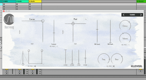 Klevgrand Baervaag - einfacher FM-Synthesizer für iOS und als VST-Plug-in