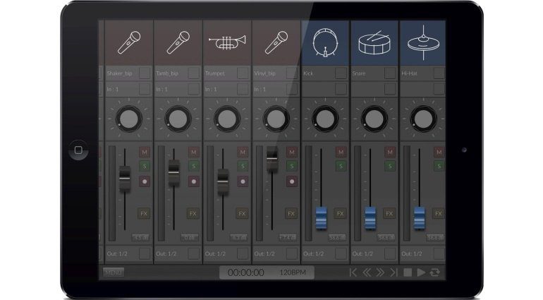 Orsilus iPad DAW Standard Mixer