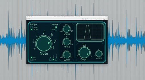 Pecheneg FX Tremolo Plug-in Effekt GUI Reaper Waveform Note Mode