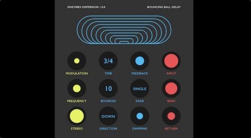 Sinevibes Dispersion Delay Plug-in GUI Teaser