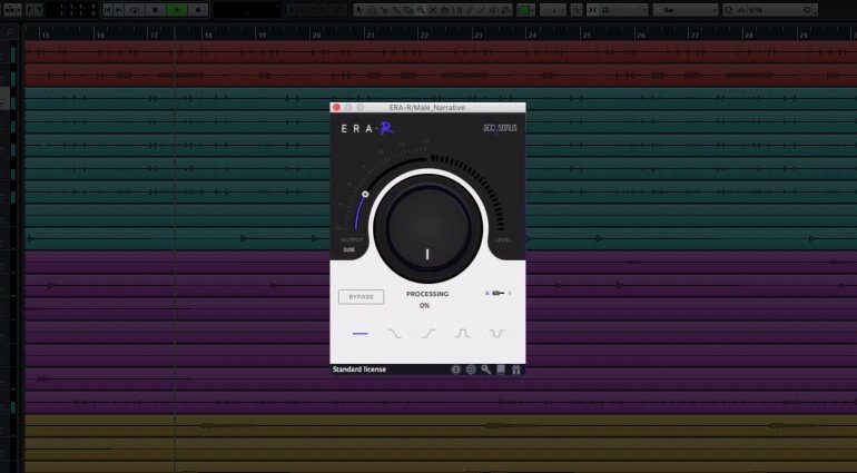 Accusonus ERA-R De-Reverb Plug-In GUI Cubase