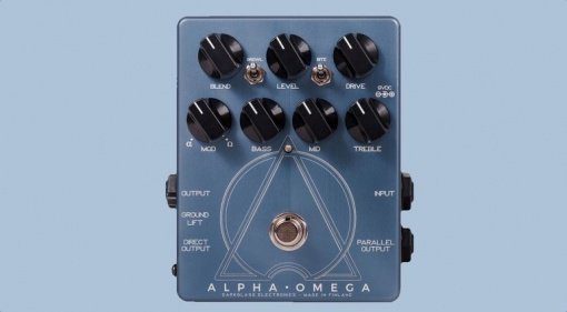 Darkglass Electronics Alpha Omega Preamp Overdrive Bass Pedal Front Teaser