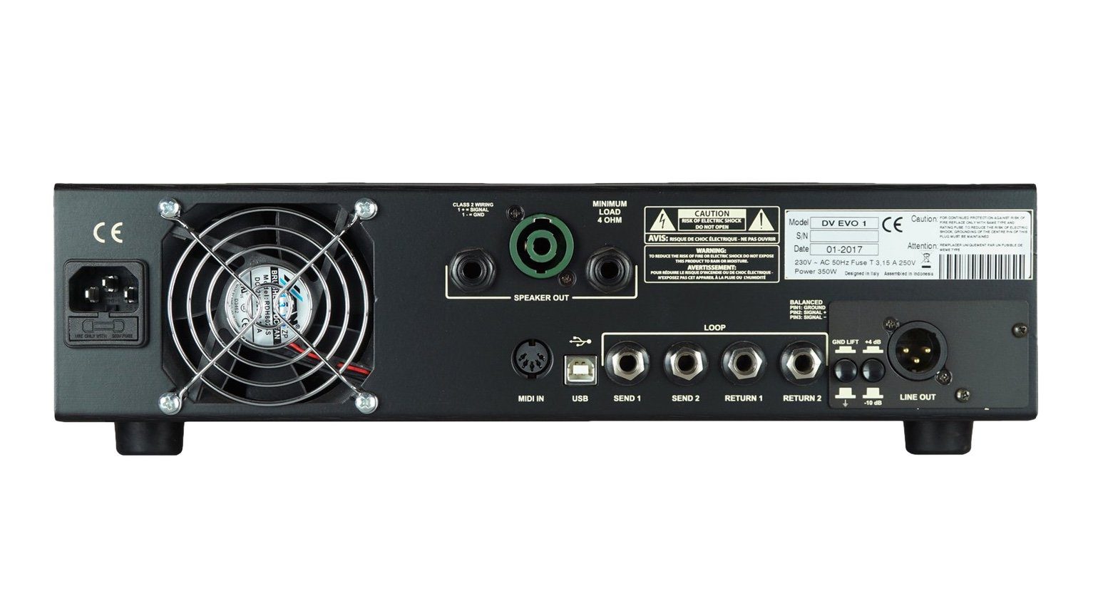 DV Mark Evo-1 Topteil Amp Back