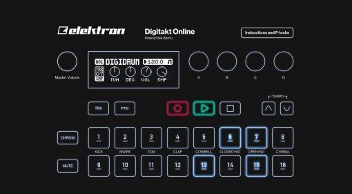 elektron digitakt online demo