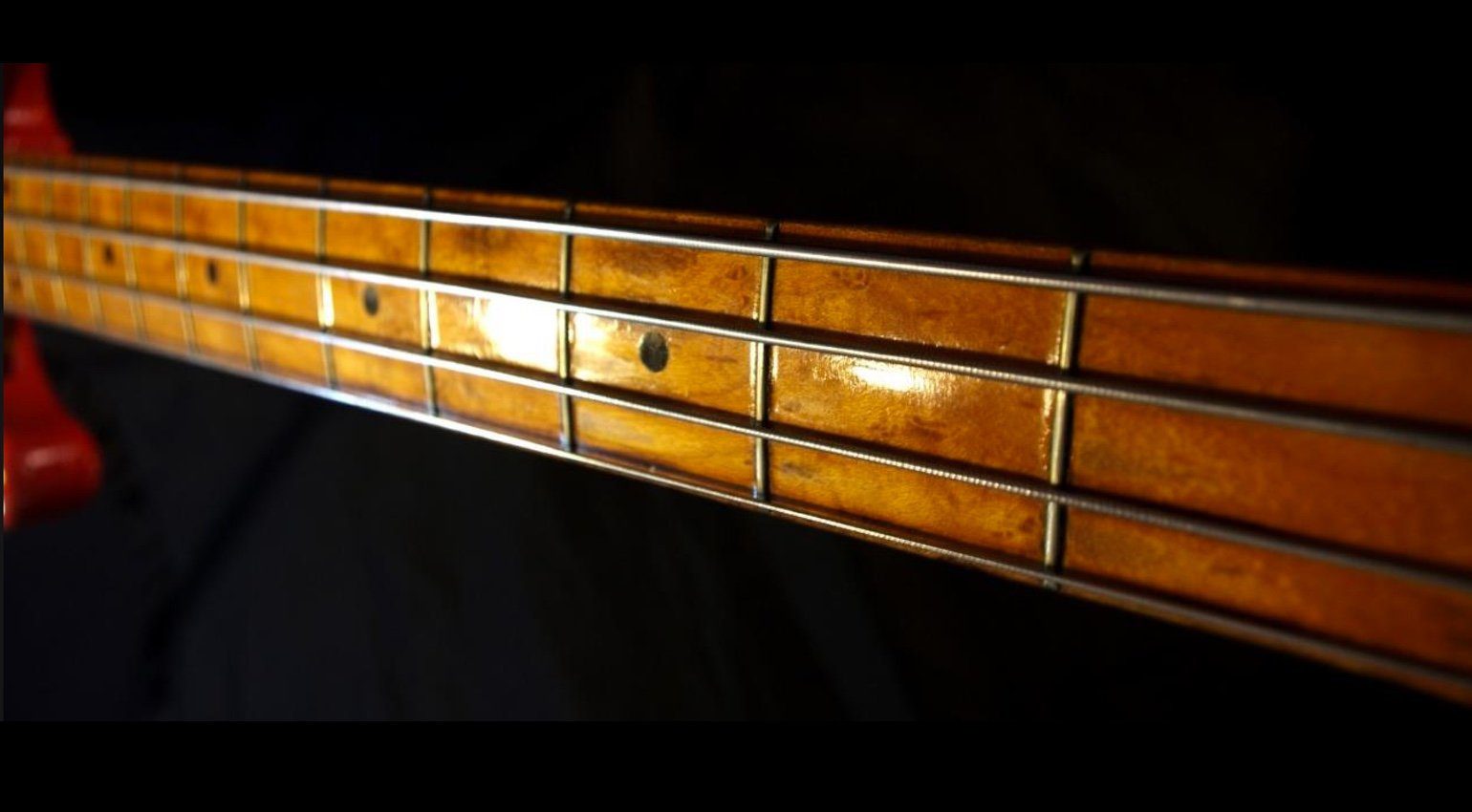 Fender 1955 Precision Bass Fullerton Red Hals Front