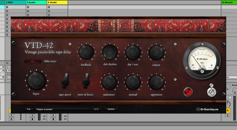 G-Sonique VTD-42 - das virtuelle psychedelische Vintage Tape Delay