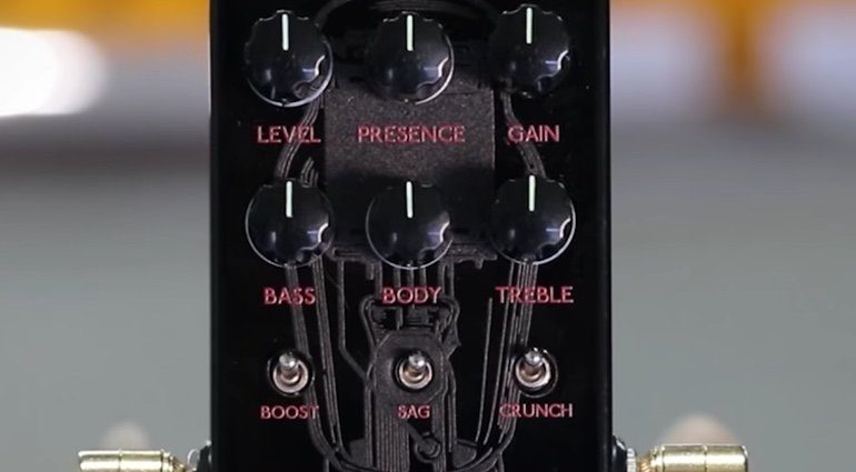 Keeley Filaments Pedal Overdrive Front Close Up