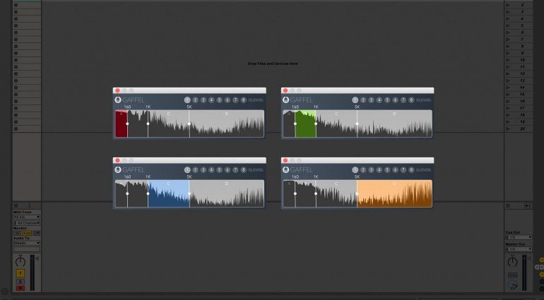 Klevgraend Gaffel Plug-in Effekt Multiband Splitter GUI Ableton Live Teaser