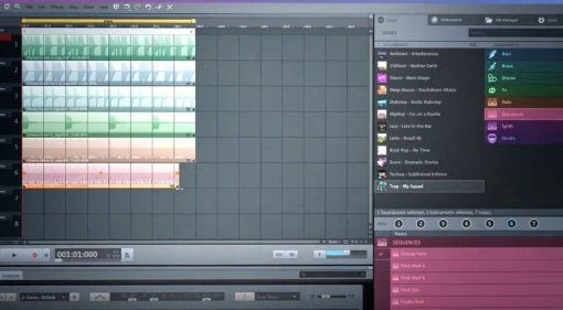 Magix Music Maker Free Version GUI