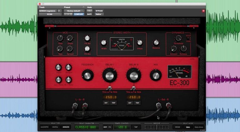 McDSP EC-300 Echo Collection Delay Plug-in Effekt Analog