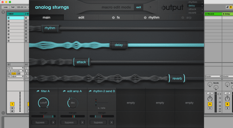 Output Analog Strings - virtuelle Streicher mit viel Modulation