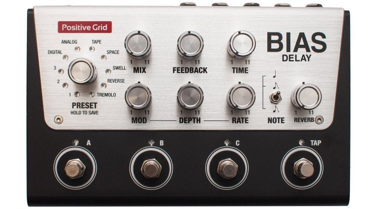 Positive Grid Bias Delay Hardware Modelling Pedal Front