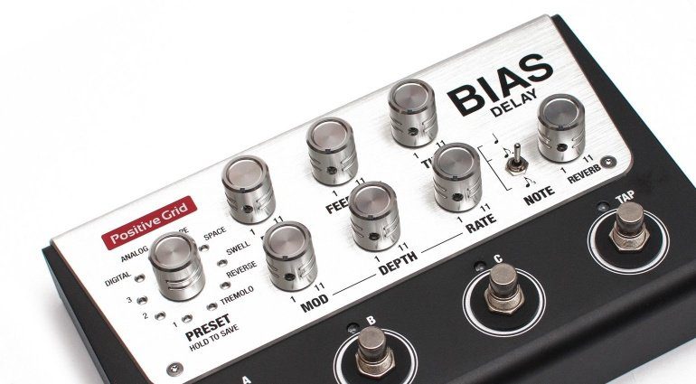 Positive Grid Bias Delay Hardware Modelling Pedal Front Slant