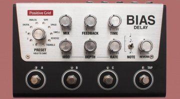 Positive Grid Bias Delay Hardware Modelling Pedal Front