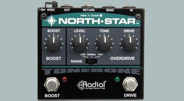 Radial Engineering North-Star Overdrive Booster Pedal Front Teaser