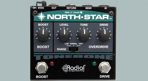 Radial Engineering North-Star Overdrive Booster Pedal Front Teaser