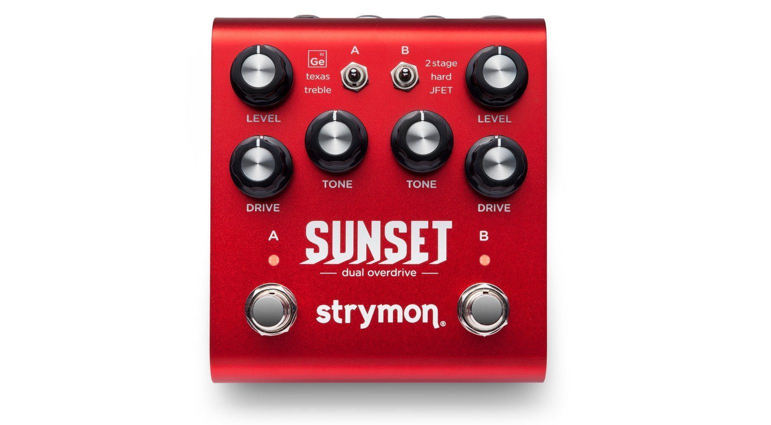 Strymon Sunset Dual Overdrive Effekt Pedal Front