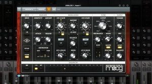 UAD 9_1 Moog Multimode Filter GUI