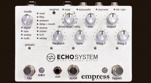 Empress Effects Echosystem Delay Pedal Front Teaser