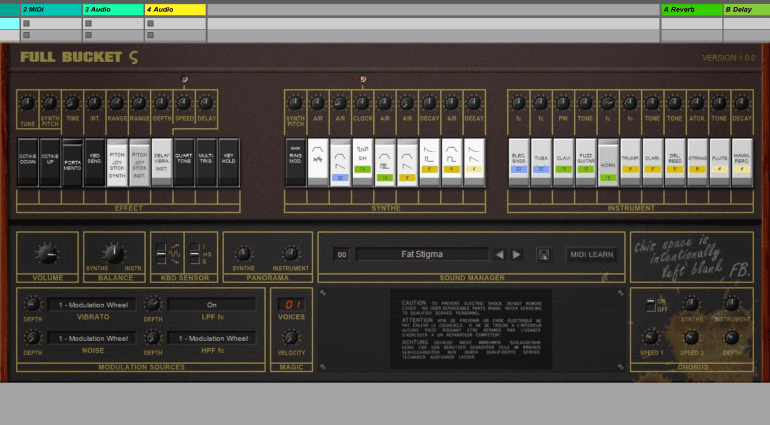 Full Bucket Music Stigma - kostenloser KORG Sigma KP-30 Synth für Windows