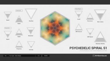 G-Sonique Psychedelic Spiral S1 Modulation Plug-in GUI