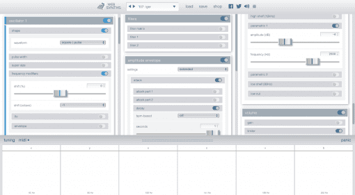 Mitch Wells WebSynths - der polyphone Allround-Synthesizer für den Browser