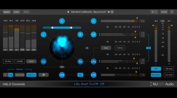 Nugen Audio Halo Downmix Surround Stereo Plug-in VST GUI
