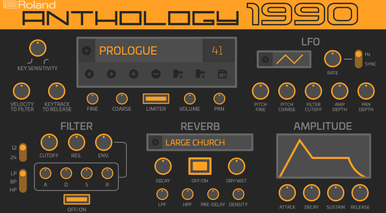 Roland Anthology 1990 Synth - neues Angebot in der Roland Cloud 4.2