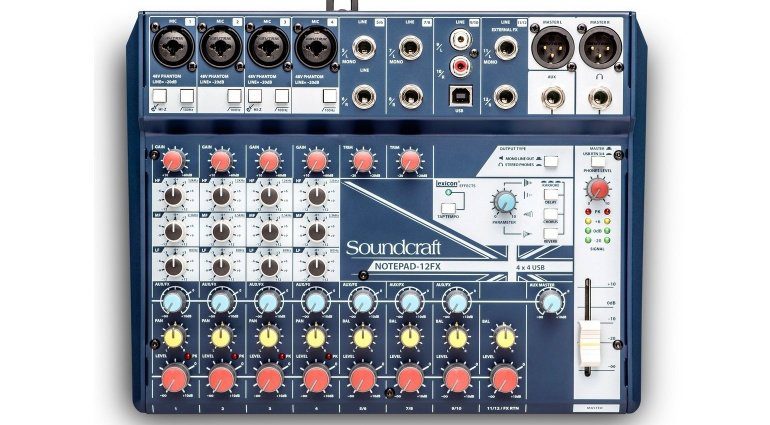 Soundcraft Notepad-12FX Mischpult Mixer Front