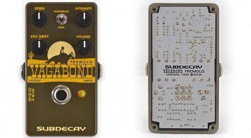 Subdecay Vagabond Effekt Pedal Tremolo Blackface Brownface Front PCB