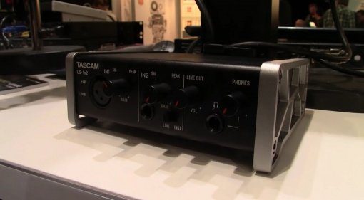 Tascam US 1x2 USB Audiointerface Front