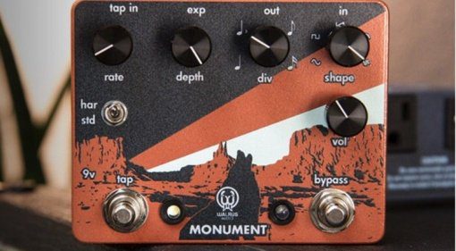 Walrus Audio Monument Harmonic Tap Tremolo pedal front copy