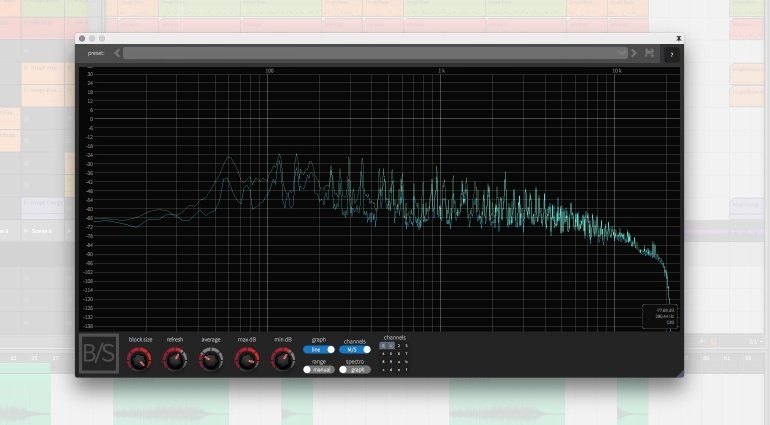 Ben/Schulz Spectrum Analzyer Plug-in GUI Teaser