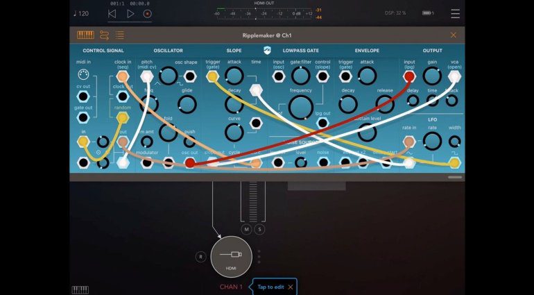 Bram Bos Ripplemaker - West Coast Synthesizer für das iPad