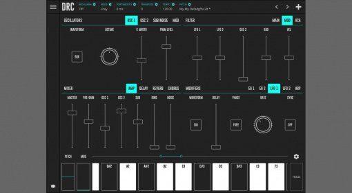 DRC Synth App, iOS