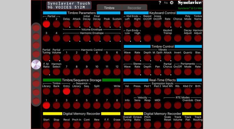 Synclavier Touch - iPad Kontrolle für euer Synclavier