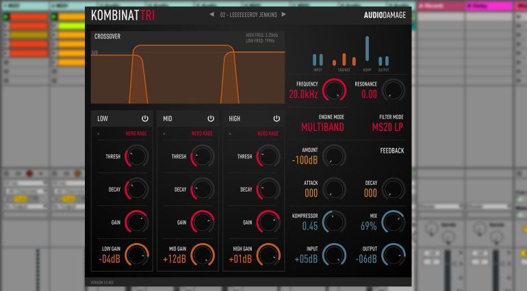 Audio Damage Kombinat Tri - brachiale Gewalt aus einem Plug-in