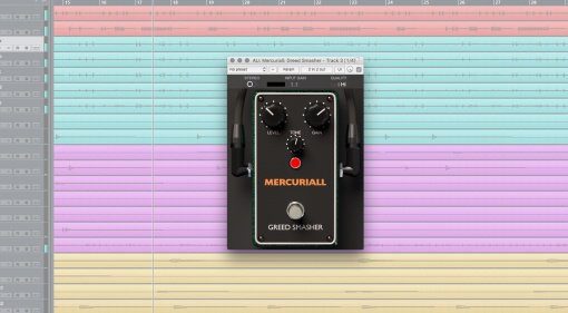 Mercuriall Audio Greed Smasher Freeware Pedal Plug-in GUI